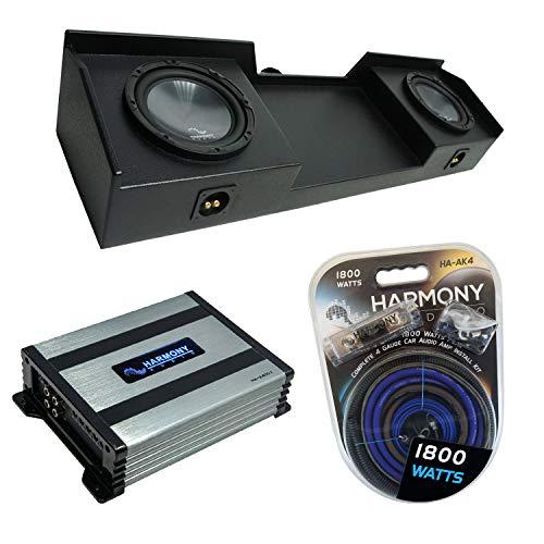 Harmony Audio Compatible with 1999-2006 Chevy Silverado Extended Truck Harmony Bundle R104 Dual 10