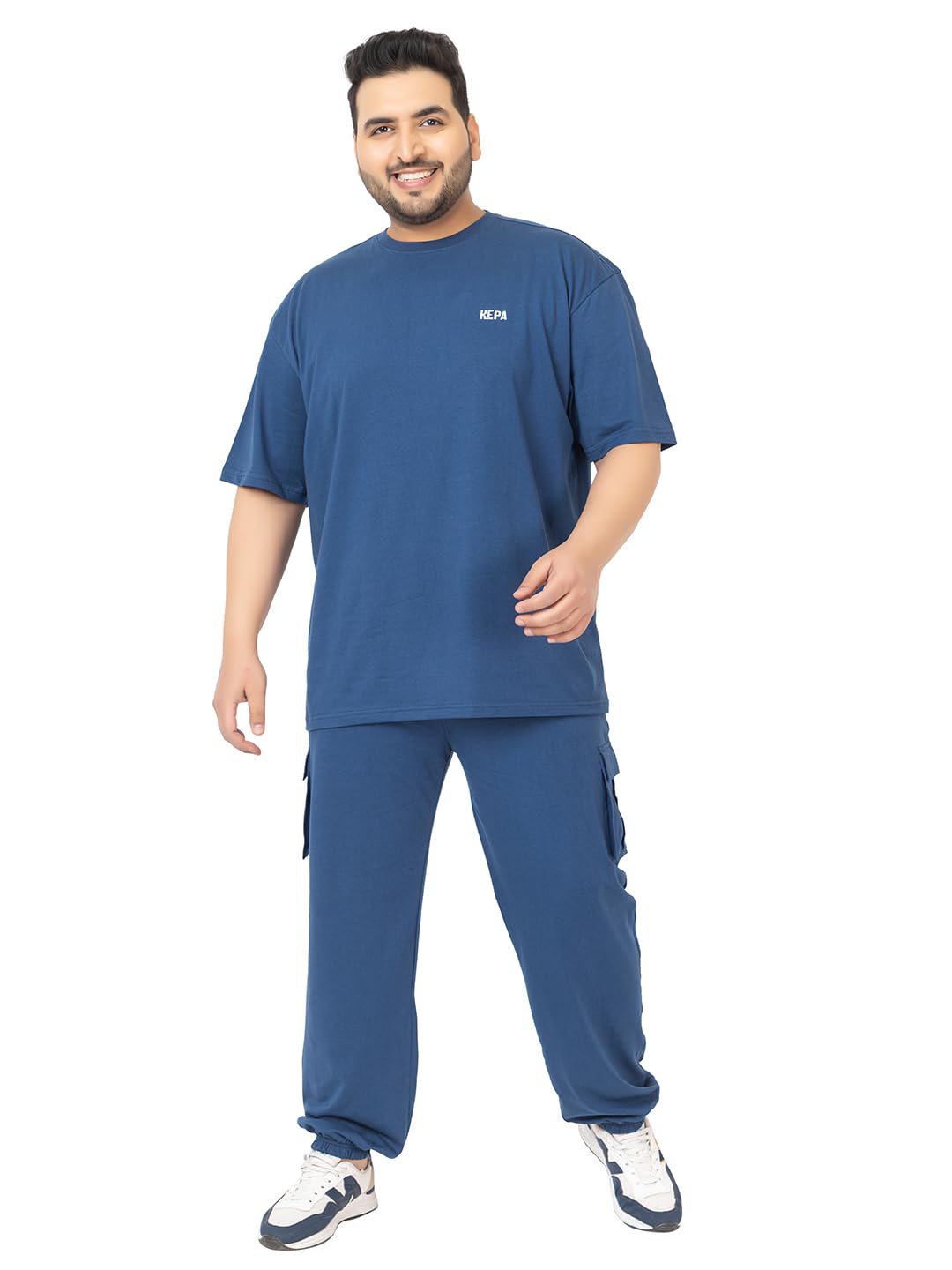 kepa Men Plus Over Size Premium Cotton Summer Track Suit Co-ord Sets-picture-13