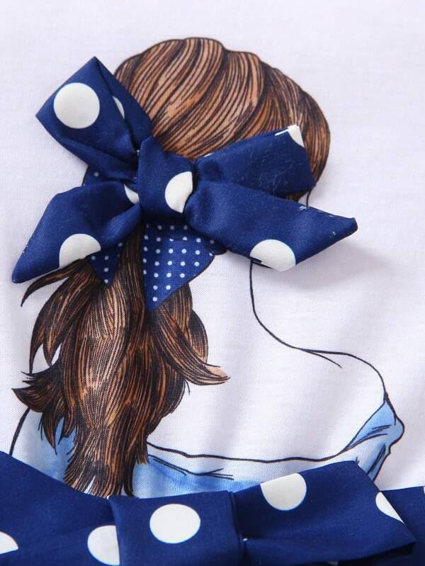 Image of Buy & Try Bali Lycra Fabrick Printed Girl Frock Dress