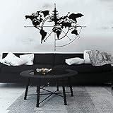 Metal Wall Art Sculpture Decorative Hohe Qualität Metall Weltkarte Wanddekor Weltkarte 3D Wand...