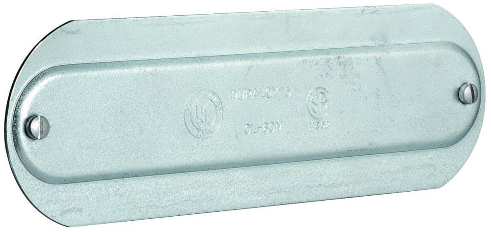 KILLARK OL-20 Blank Conduit Body Cover, Stamped, Aluminum, 3/4 in