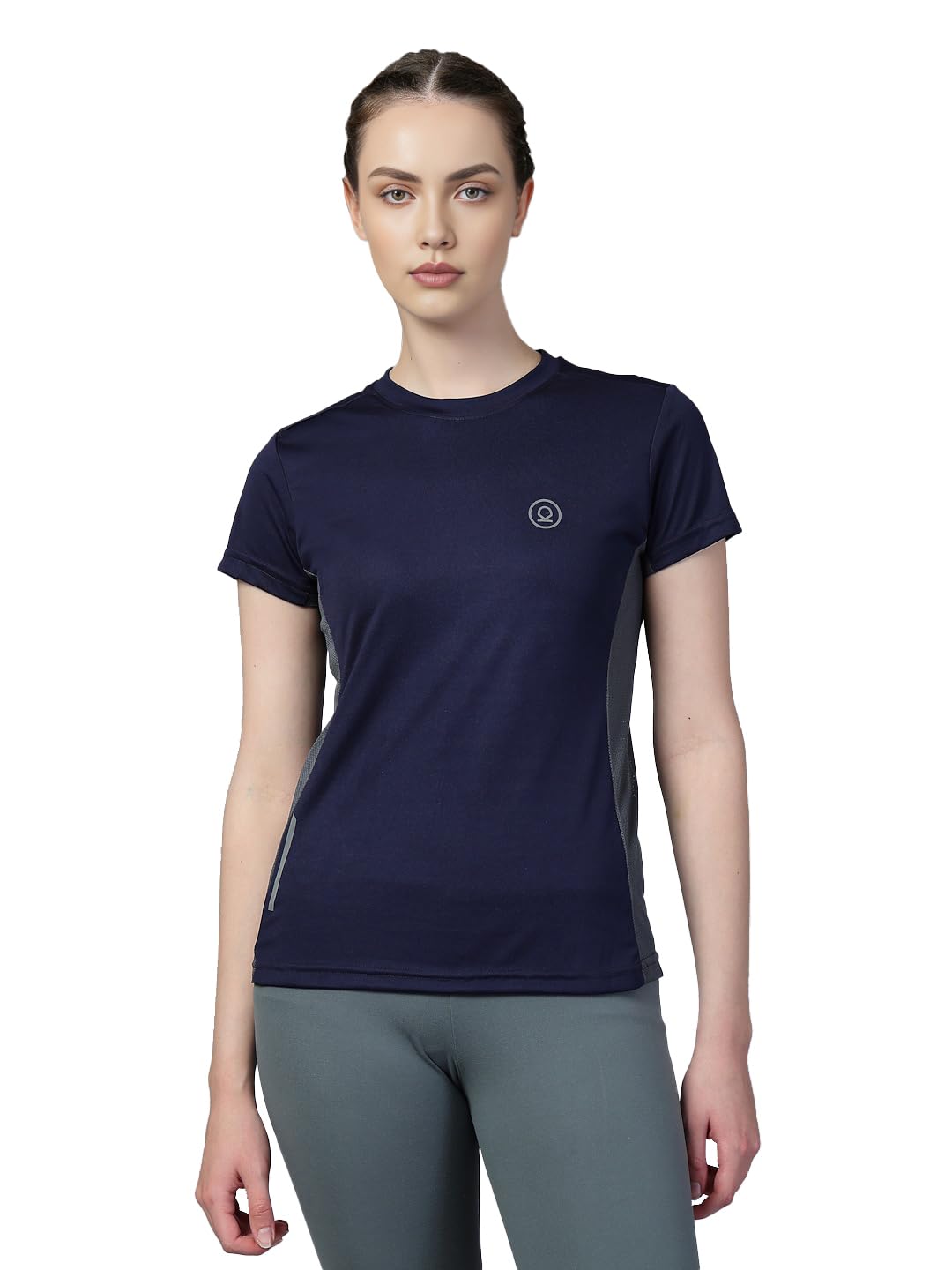 SEO-optimized eCommerce product title: 

“CHKOKKO Women’s Round Neck Dry Fit Gym Sports T-Shirt – Breathable Workout Activewear Top”