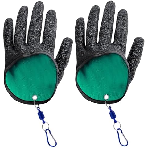IUSOT Bite-Resistant Fishing Gloves with Magnetic Closure Cover