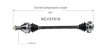 3点セット　gsnxf56 Amazon.com: GSP NCV27916 CV Axle Shaft Assembly - Left Rear
