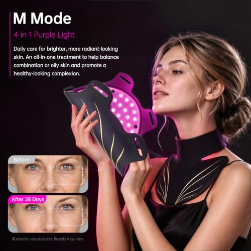 Red Light Therapy Mask for Face Neck DROPS TO - image 6