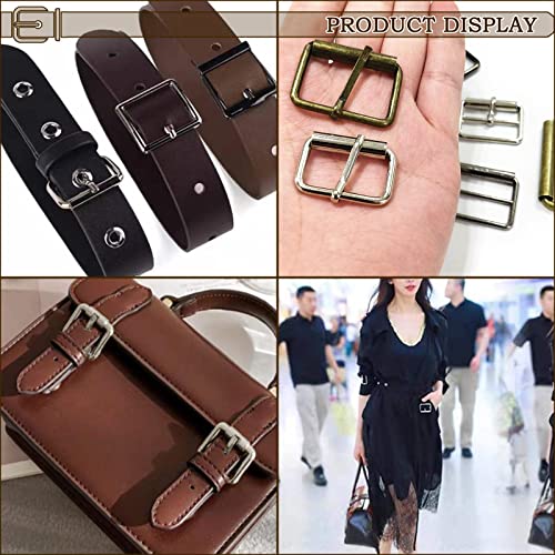 TTYSHIP Pack of 45 Metal Roller Buckles, Stainless Steel Strap Adjuster, for Leather Belt Luggage Accessories and Leather Crafts - Image 4