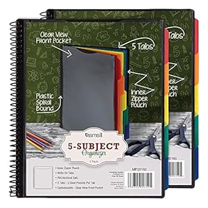Samsill 5-Fach Organizer Projektmappe - 2er Pack