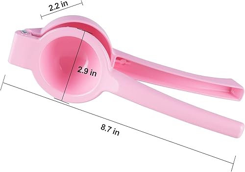 Miniatura 2 de Exprimidor manual de metal cítrico limón lima exprimidor, exprimidor de frutas, metal, herramienta de cocina (rosa)