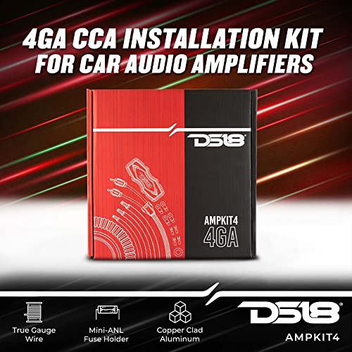 DS18 Car Speakers Bundle 4X PRO-GM6B 6.5" Midrange Speakers + 4X PRO-TWX1/BK Aluminum Super Bullet Tweeters + Amplifier 4 Channels + Amp Kit 4GA - PRO Loudspeaker Car Audio Component Package - image 5