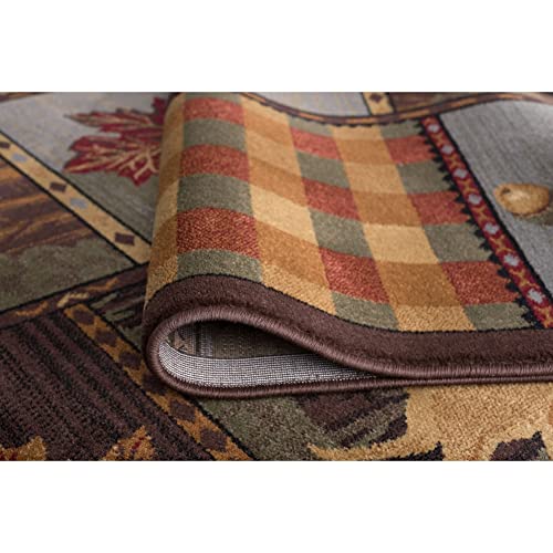 Natural Lodge Area Rug for Indoor Spaces