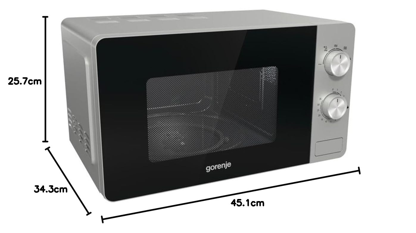 Gorenje Microwave oven MO17E1S Free Standing. Mechanical. 700 W. Defrost", da_DK: "Gorenje Microwave oven MO17E1S Free s