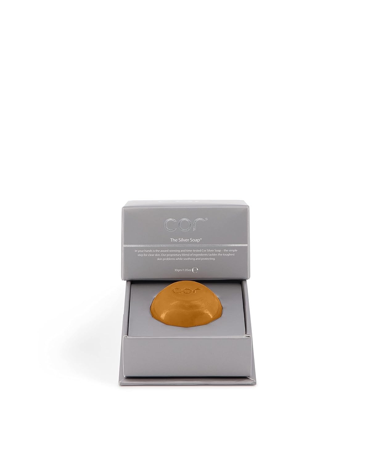 Cor Colloidal Silver Soap Bar, Simple Face Soap for Hydrating and Deep Cleansing, Natural Soap Bar with Colloidal Silver for Gentle Skin Care Cor Colloidal Silver Soap Bar, Simple Face Soap for Hydrating and Deep Cleansing, Natural Soap Bar with Colloidal Silver for Gentle Skin Care