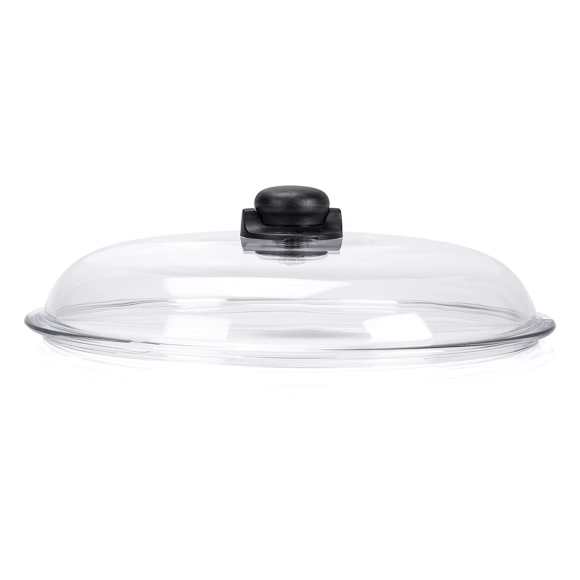 Moneta Borosilicato Coperchio Bombato 24 cm, Vetro