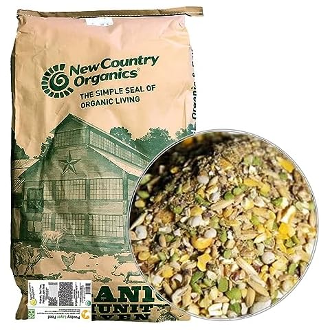 New Country Organics | Classic Layer Feed for Laying Hens | Soy-Free | 17% Protein | Certified Organic and Non-GMO | 25 lbs Cover