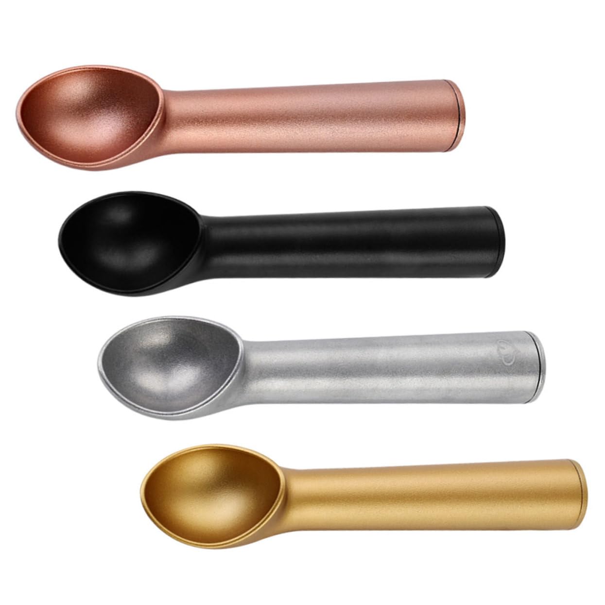 Ipetboom 4pièces Lot de Cuillères à Glace Cuillères à Fruits Simples et Élégantes pour Usage Domestique et Professionnel