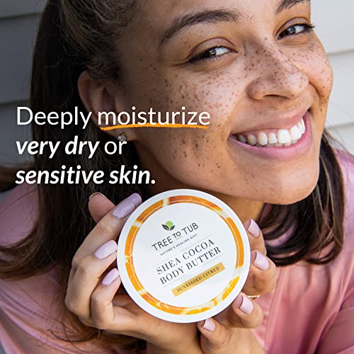 Tree to Tub Shea Body Butter for Dry, Extremely Dry, Sensitive Skin - Moisturizing Body Cream for Women & Men, Hydrating… - Image 3