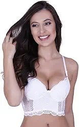 Sutiã com Bojo de Renda Cropped Terra e Mar Ludmilla