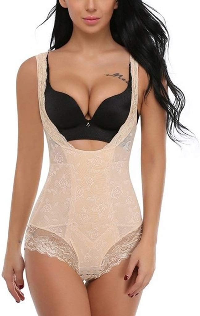 Buy SHAPERX Women's Seamless Shapewear Bodysuit Tummy Control Body Shaper  Waist Snatching Body Suit, Black (Mid Thigh), Small-Medium at Amazon.in JCNAGXY Seamless Underwear, Full Body Shaper Women Bodysuits Waist