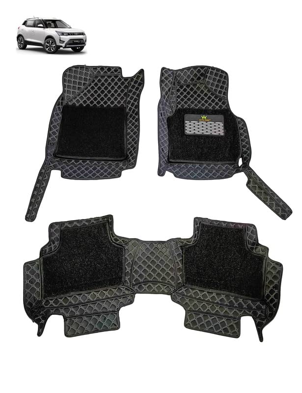 AUTO MINE 7D Luxury Car Foot Mat XUV 300 7Layer Protection
