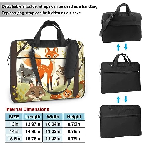 Sac ordinateur imprimé forêt pour le bureau et l'université - 3
