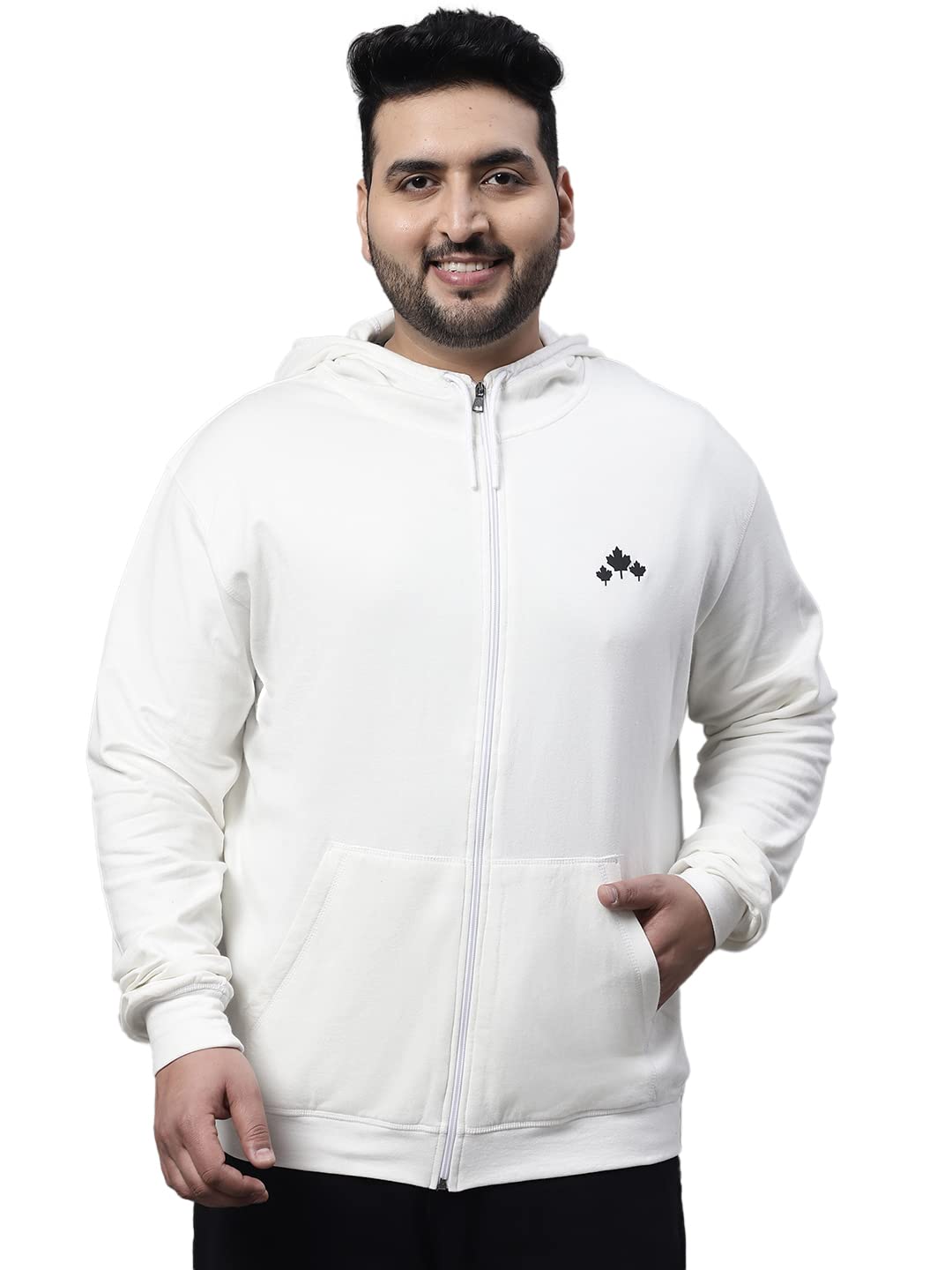 RuteMen's Black Full Sleeve Plus Size Sweatshirt & Hoodey for Boy's (MS 0005)