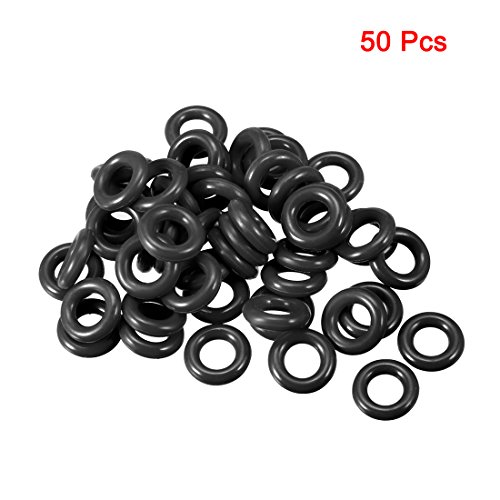 sourcingmap Nitrile Rubber O-Rings 16mm OD 9mm ID 3.5mm Width, Metric Sealing Gasket, Pack of 50, black, 9mmx16mmx3.5mm - Image 2