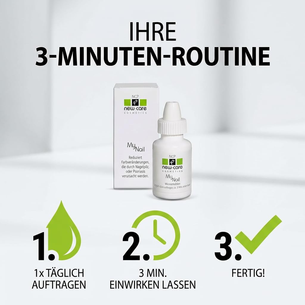 MyNail Nagelserum - 10 ml – Nagelkur, bei Nagelpilz und gegen brüchige Nägel - ohne Feilen - Nagelpflege, Nagelhärter zur Wiederherstellung schöner und glänzender Nägel