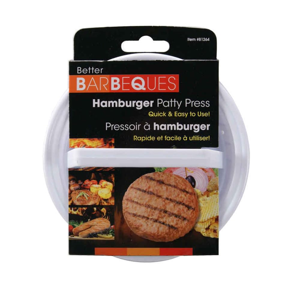 Luciano Housewares BBQ Hamburger Patty Press, PP Material - 5 inch Burger Press Patty Maker Mold, Easy Release BBQ Grill Accessories for Pattie/Grilling