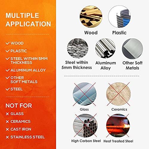 AugTouf Titanium Drill Bit Set (60 pcs), 4341 HSS 135° Micro Drill Bits for Wood, Metal, Steel, Plastic, Aluminum Alloy, 3/64\"-1/8\"