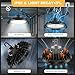 300W UFO LED High Bay Light 300W 5000K High Bay LED Shop Lights 45000LM 0-10V Dimmable 120W HID/HPS Replacement with 5' US Plug IP65 Hanging Hook UFO Lights for Shop Warehouse Garage Workshop