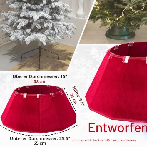 Deco Express Weihnachtsbaum-Rock - Festliche Christbaumdecke für Weihnachtsdekoration… – Ansicht 2