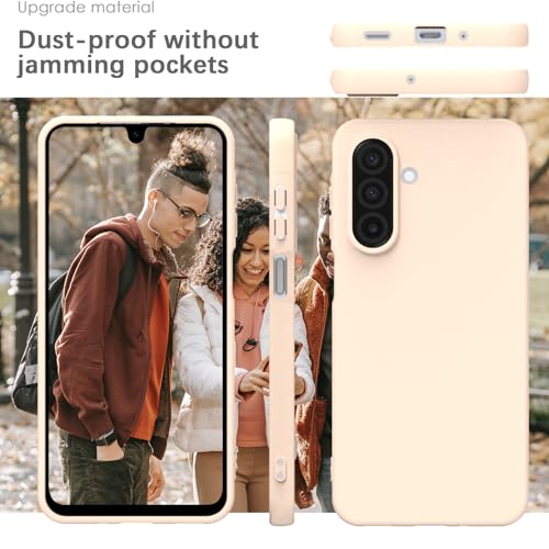 Image of YATWIN Silicone Case for Samsung Galaxy A17 4g /5g, Soft-Touch, Shockproof, DustProof, Antiskid Phone Cover for Samsung Galaxy A17 4g /5g - Light Pink