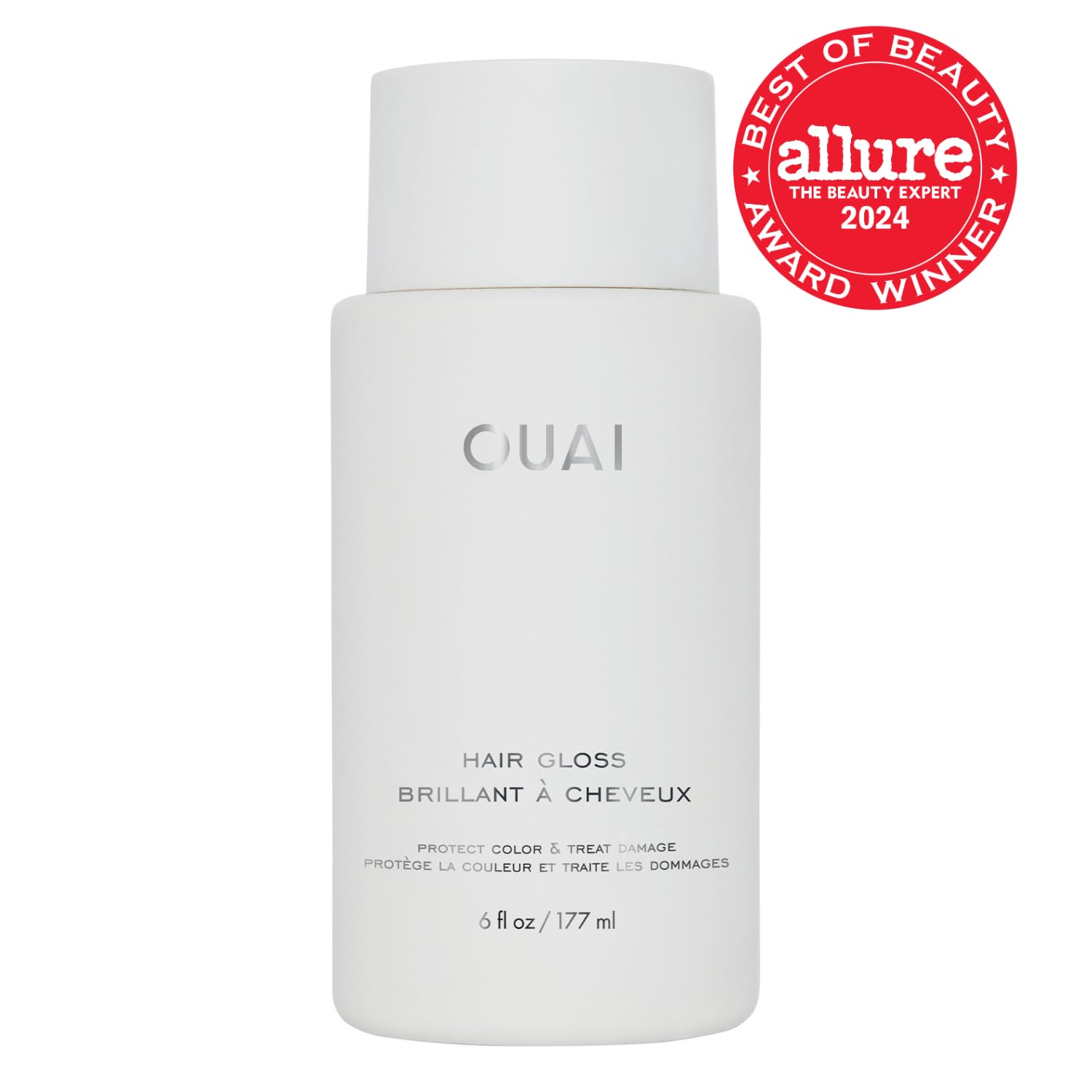 OUAI Hair Gloss, In-Shower Shiny Hair Treatment with Frizz Control, Heat Protectant Hair Glaze Infused with Hyaluronic Acid - Image 2