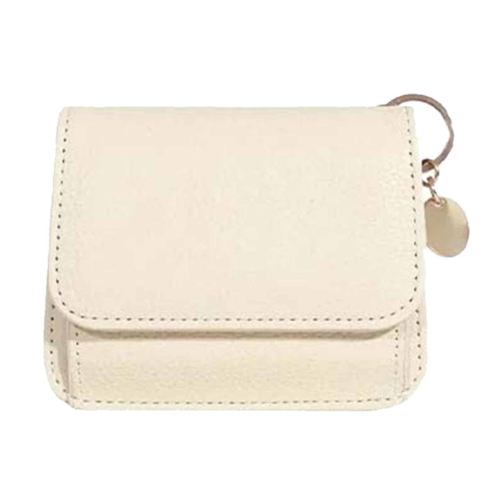 Small Change Purse | PU Leather Coin Pouch - Compact Handmade Little Travel Wallet For ID, Key