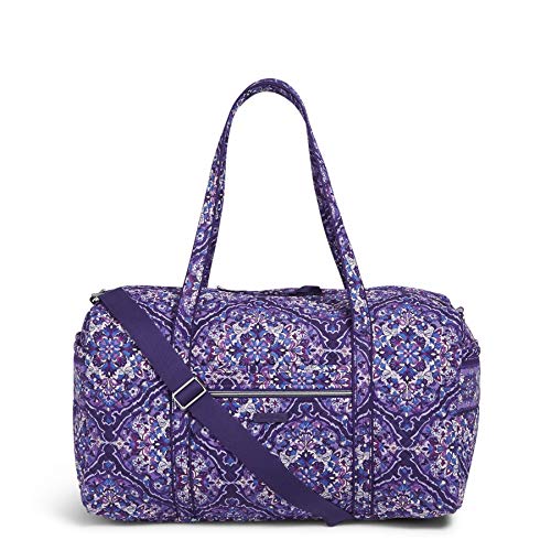 Vera Bradley Women's Signature Cotton Large Travel Duffel Travel Bag, Regal Rosette, One Size