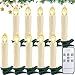 Produktbild Frasheng LED Weihnachtskerzen,10 Stück LED Kabellos Timer Kerzen,Kabellos Kerzen,LED Lichterkette,Weihnachtsbaumkerzen,mit Fernbedienung Timer,10 abnehmbare Clips,für Weihnachtsdeko,Beige