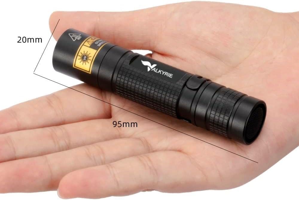 Valkyrie 365nm UV El Feneri Profesyonel Güçlü Işık Evcil Hayvan İdrar Tespiti, Para Kontrol, Akrep Mini UV Fener