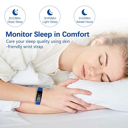 Lintelek Fitness Tracker Heart Rate Monitor, Activity Tracker, Pedometer Watch with Connected GPS, Waterproof Calorie Counter, 14 Sports Modes Step Tracker for Women, Men and Gift - Thumbnail 5