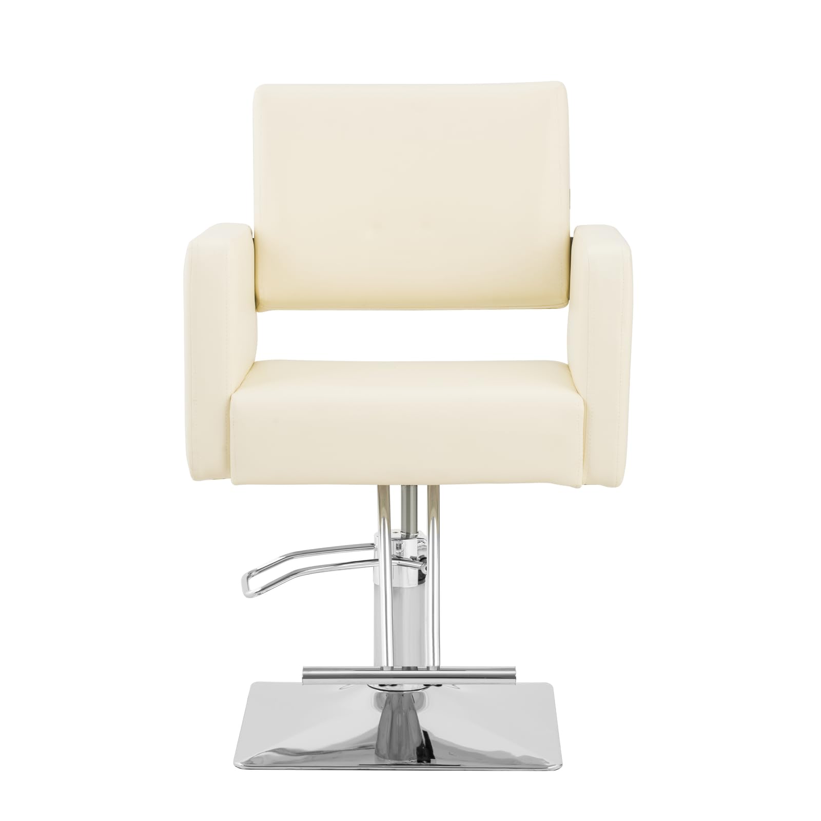 Physa Sillón de Peluquería Carlisle con Reposapiés y Altura de Asiento de 49-63 cm para hasta 150 kg Beis Sillón de barbería Silla de peluquería Silla de barbería