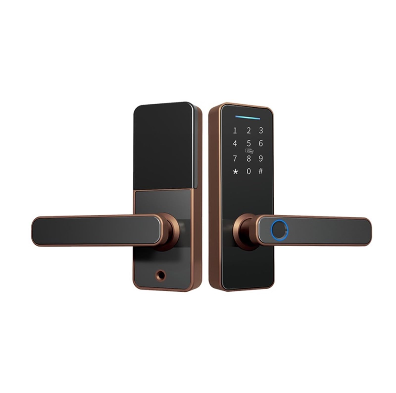 Door Locks Biometric Fingerprint Smart Lock Keyless Entry Door Locks for Front Door, for Office Apartment Garage smart(Nero)