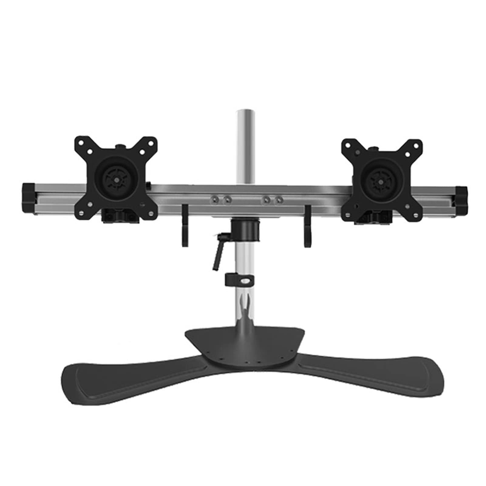 asdchZen Dual Monitor Desk Mount For 2 Monitors Up To 27 Inch,Monitor Free-Standing Desk Stand,Stand 75X75Mm,100X100Mm