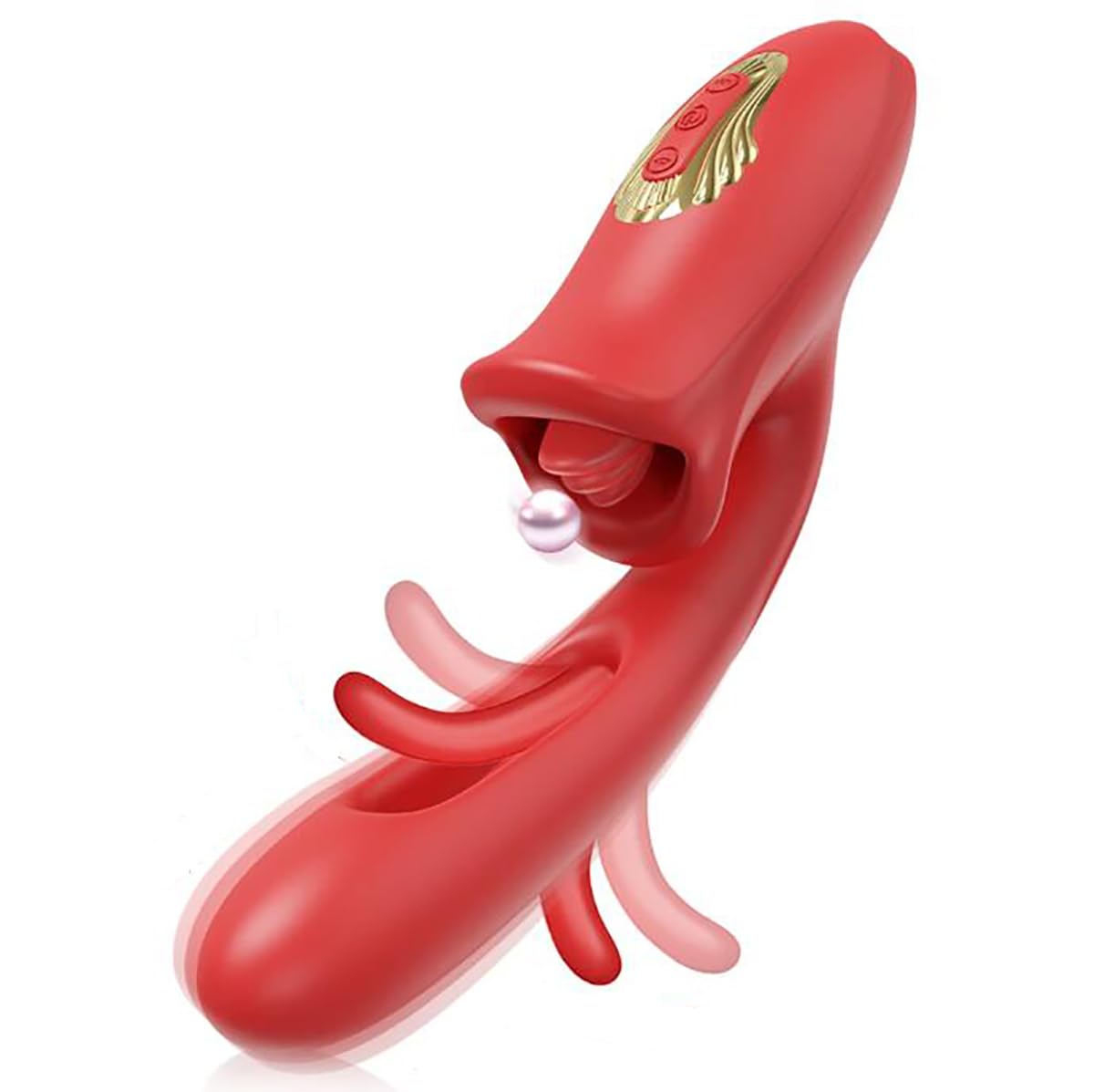 JFRong Silikon 3-in-1 Dildo Rabbit Vibrator