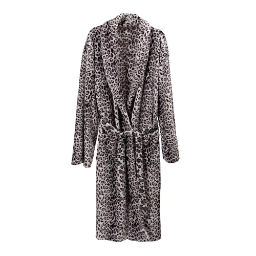 Bademantel Unisex Microfaser Saunamantel Morgen Supersoft Fleece Cashmere Touch Mantel Damen & Herren viele Farben und Größen (DE/NL/SE/PL, Alphanumerisch, S, M, Regular, Regular, Schneeleopard) Bademantel Unisex Microfaser Saunamantel Morgen Supersoft Fleece Cashmere Touch Mantel Damen & Herren viele Farben und Größen (DE/NL/SE/PL, Alphanumerisch, S, M, Regular, Regular, Schneeleopard)
