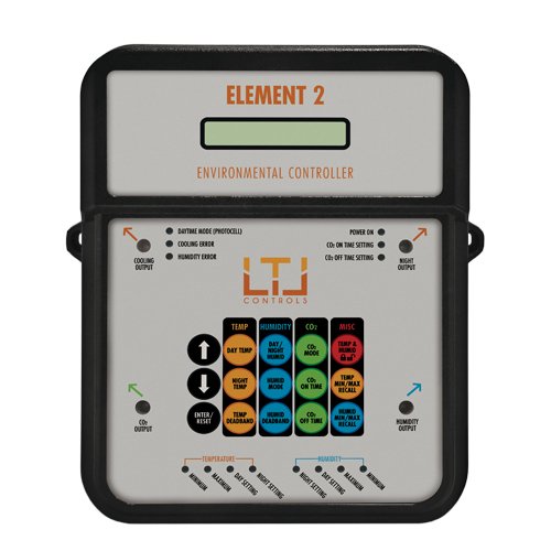 Element 2 - Complete Environmental Controller for Fan, CO2, Humidifier, Light Sensor and Nighttime Devices