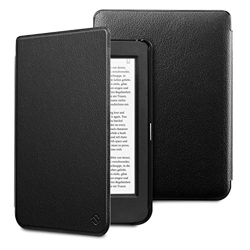 FINTIE Étui pour Kobo Liseuse Nia - Housse Réveil/Sommeil Automatique Coque de Protection Mince Léger Fermeture Magnétique pour Kobo Nia 6 Pouces 2020, Noir