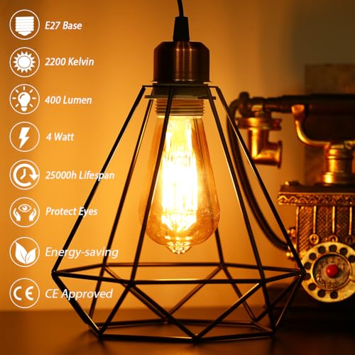 E27 Decorative LED Filament Edison Screw Bulbs - Image 2