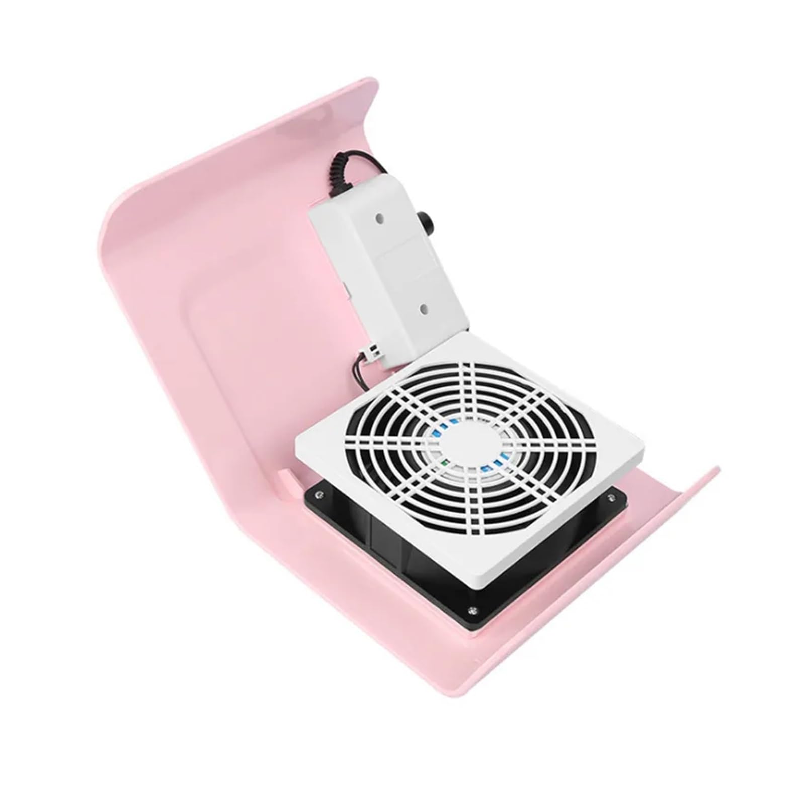 Aspirador UñAs, Máquina recolectora de polvo de uñas for herramientas de manicura y pedicura, herramienta artística de succión fuerte, ventilador de uñas de 40W for aspiradora de manicura(Pink)
