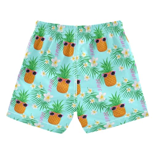 Boys Swim Trunks Pineapples Sunglasses Swim Shorts Boys Bathing Suit Swimsuit Boy Swimwear 2T 202c15992