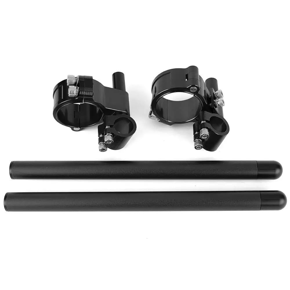 manubri moto bassi Manubri per moto Manubrio Racing regolabile | Manubrio a forcella con clip CNC 37mm 45mm 51mm 52mm 58mm Manubrio(52mm Gold)