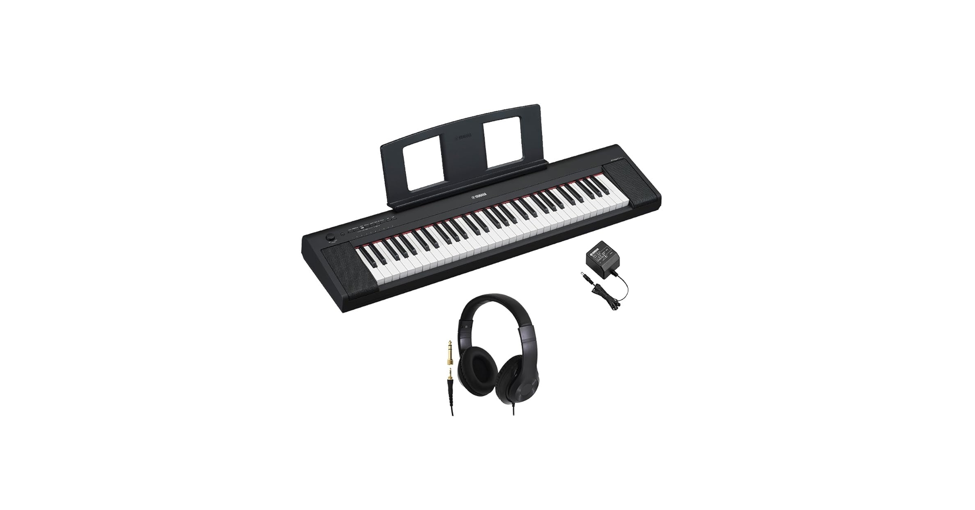 Amazon | YAMAHA NP-15B ブラック キーボード 61鍵盤 ヘッドホンセット